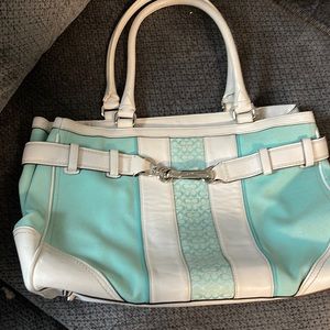 Vintage Baby Blue Coach Bag